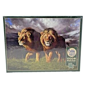 NIB 1000 Piece Cobble Hill Puzzle - Approaching Storm Proud Lions